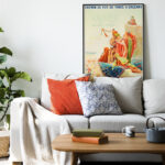 Affiche vintage Algérie Biskra collection Dzeco Art