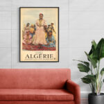 Affiche vintage Algérie Boussaada collection Dzeco Art