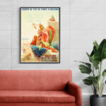Affiche vintage Algérie Biskra collection Dzeco Art