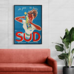 Affiche vintage Algérie Sud collection Dzeco Art