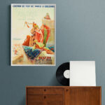 Affiche vintage Algérie Biskra collection Dzeco Art