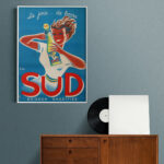 Affiche vintage Algérie Sud collection Dzeco Art