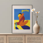 Affiche vintage Perrier – Bernard Villemot 1981 – Image 6