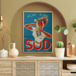 Affiche vintage Algérie Sud collection Dzeco Art