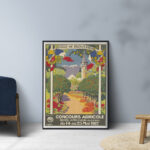 Affiche vintage Algérie Boufarik collection Dzeco Art