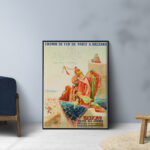 Affiche vintage Algérie Biskra collection Dzeco Art