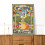 Affiche vintage Algérie Boufarik collection Dzeco Art