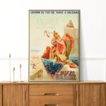 Affiche vintage Algérie Biskra collection Dzeco Art