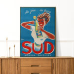 Affiche vintage Algérie Sud collection Dzeco Art
