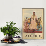 Affiche vintage Algérie Boussaada collection Dzeco Art
