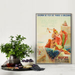 Affiche vintage Algérie Biskra collection Dzeco Art