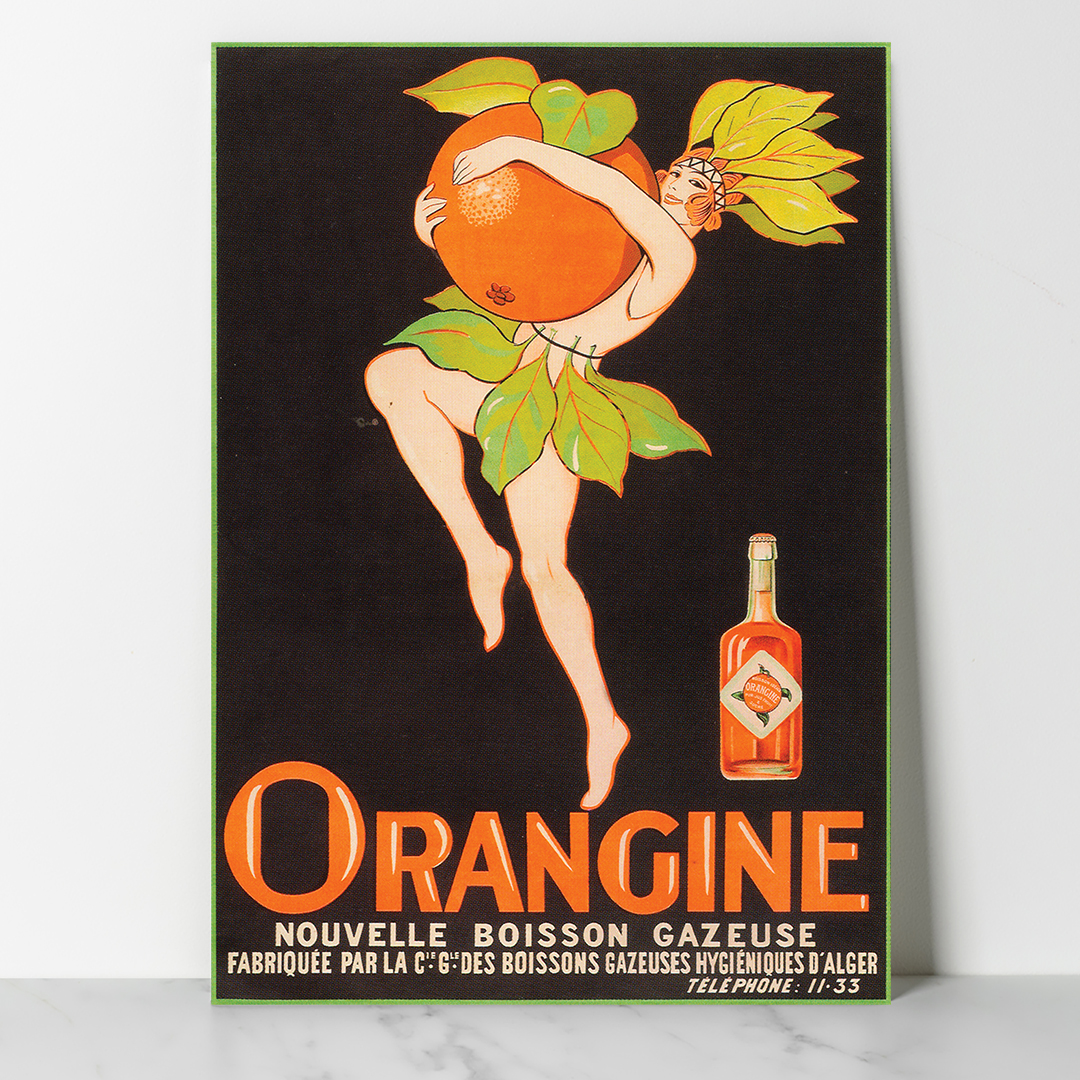 MockUP - Affiche Orangine - 01 Affiche vintage Algérie Orangine collection Dzeco Art