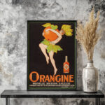 Affiche vintage Algérie Orangine collection Dzeco Art