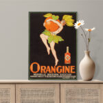 Affiche vintage Algérie Orangine collection Dzeco Art