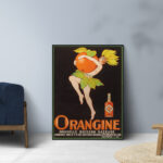 Affiche vintage Algérie Orangine collection Dzeco Art