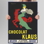 Affiche vintage Algérie Chocolat collection Dzeco Art