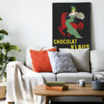 Affiche vintage Algérie Chocolat collection Dzeco Art