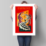Affiche vintage Espagne – Bernard Villemot (1953) – Image 3