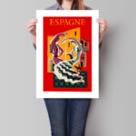 Affiche vintage Espagne – Bernard Villemot (1953) – Image 4