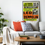 Affiche Led Zeppelin Baltimore Civic Center – Concert 1970 – Image 4