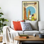 Affiche vintage Algérie Tlemcen collection Dzeco Art