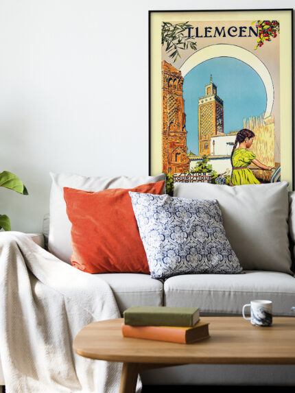 Affiche vintage Algérie Tlemcen collection Dzeco Art