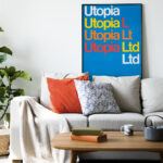 Affiche vintage Utopia Ltd (1969) – Dietmar R. Winkler – Image 3