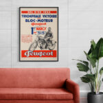 Affiche Peugeot Bol d’Or 1934 – Victoire de Narcy sur 515 – Image 3