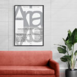 Affiche typographique Arial – Création 1982 – Image 4