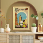 Affiche vintage Algérie Tlemcen collection Dzeco Art