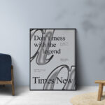 Affiche typographique Times New Roman – Image 5