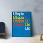 Affiche vintage Utopia Ltd (1969) – Dietmar R. Winkler – Image 5