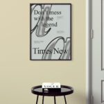 Affiche typographique Times New Roman – Image 6