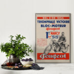 Affiche Peugeot Bol d’Or 1934 – Victoire de Narcy sur 515 – Image 7