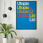 Affiche vintage Utopia Ltd (1969) – Dietmar R. Winkler – Image 8