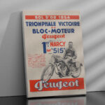 Affiche Peugeot Bol d’Or 1934 – Victoire de Narcy sur 515 – Image 8