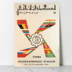 Affiche Algérie Vintage Foire internationale d'Alger Dzeco Art