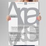 Affiche typographique Arial – Création 1982 – Image 8