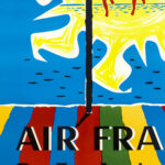 Affiche Vintage Algérie Air France Dzeco Art