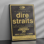 Affiche Dire Straits Arco Arena – Concert du 30 janvier 1992 – Image 2