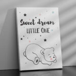 Affiche décorative chambre bébé - Sweet Dream Little One – Image 2