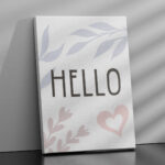 Affiche décorative chambre bébé - Hello – Image 2