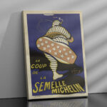 Affiche vintage Michelin – Le coup de la semelle Michelin (1912) – Image 2