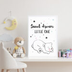Affiche décorative chambre bébé - Sweet Dream Little One – Image 3