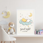 Affiche décorative chambre bébé - Good Night, Little One – Image 3