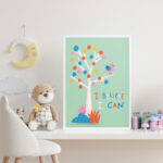 Affiche décorative chambre bébé – I believe, I can – Image 3
