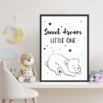 Affiche décorative chambre bébé - Sweet Dream Little One – Image 4