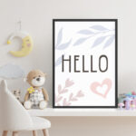 Affiche décorative chambre bébé - Hello – Image 4