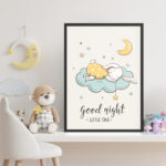 Affiche décorative chambre bébé - Good Night, Little One – Image 4