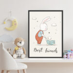Affiche décorative chambre bébé – Best Friends – Image 4